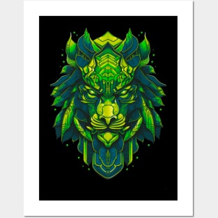 GREEN LION Posters and Art